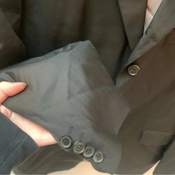 Hugo Boss Black Striped Rossellini Movie Wool Silk Blazer 52 - Picture 11 of 12